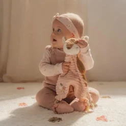 Knuffeldoekje knuffel Hert - Roze - Fairy Garden