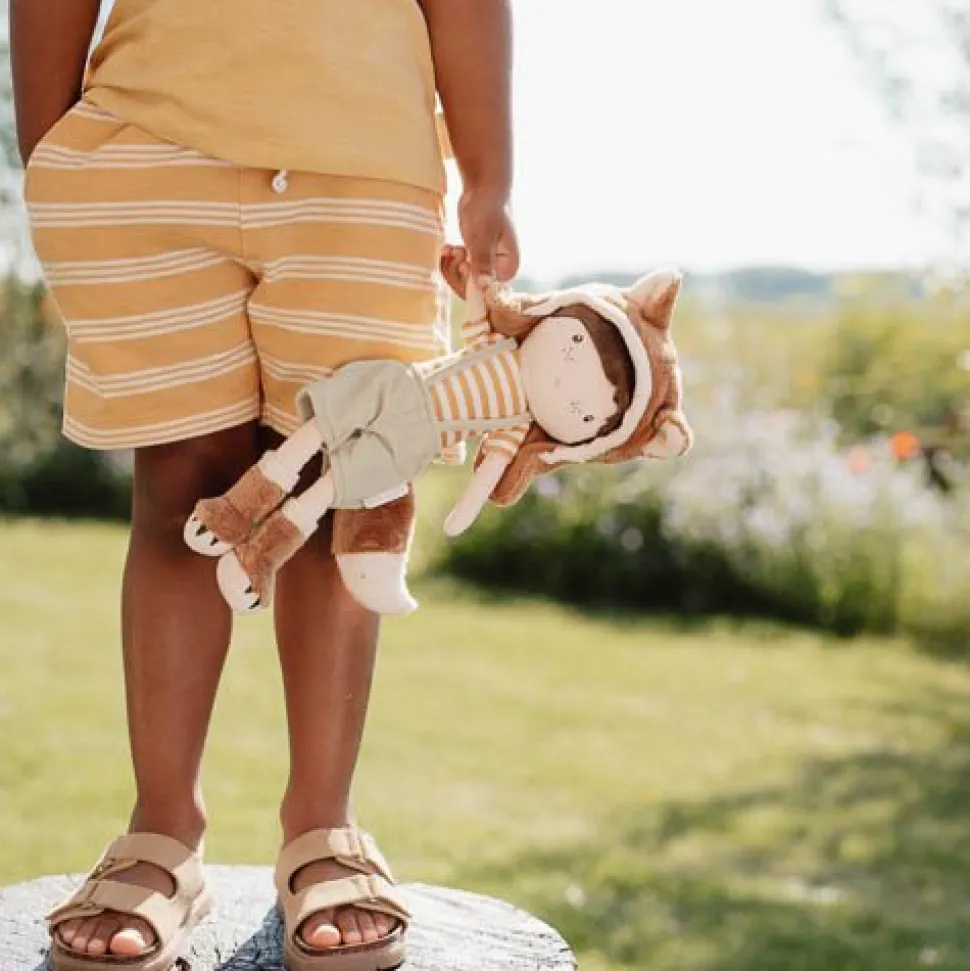 Korte broek - Geel - Forest Friends - Stripe