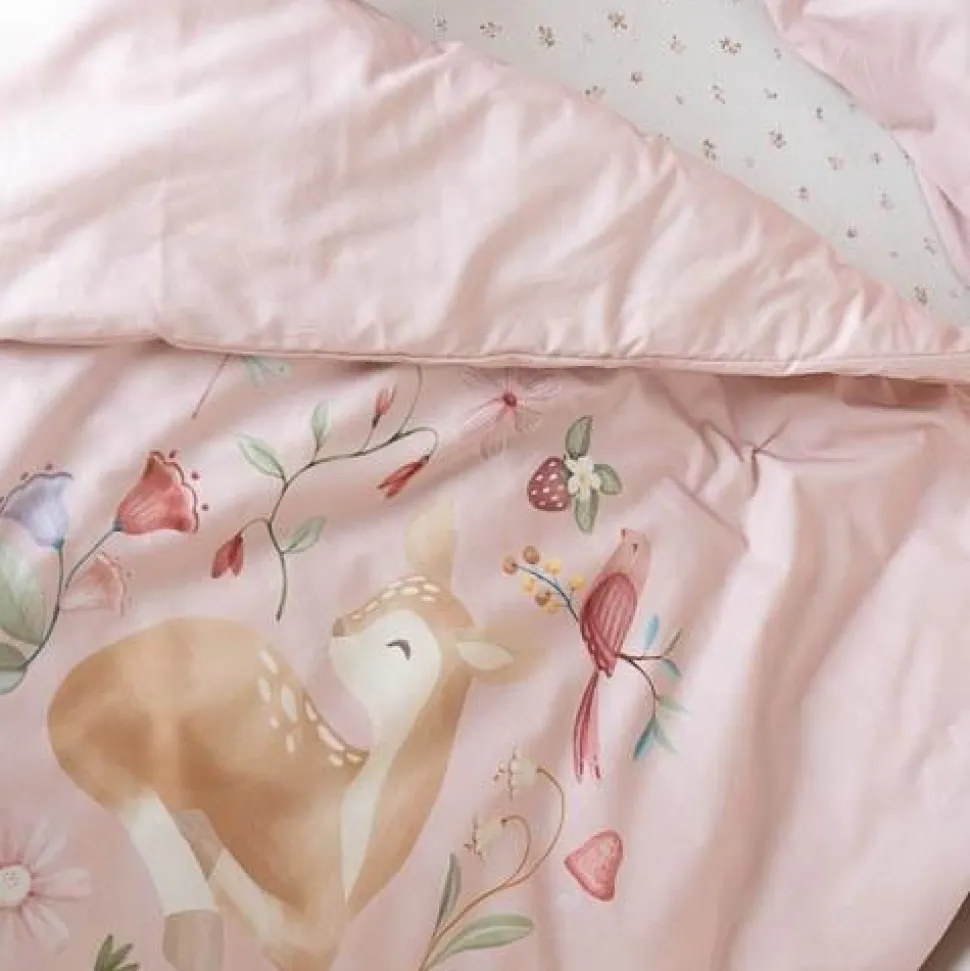 Ledikant dekbedovertrek - Roze - Fairy Garden - Fairy Blossom