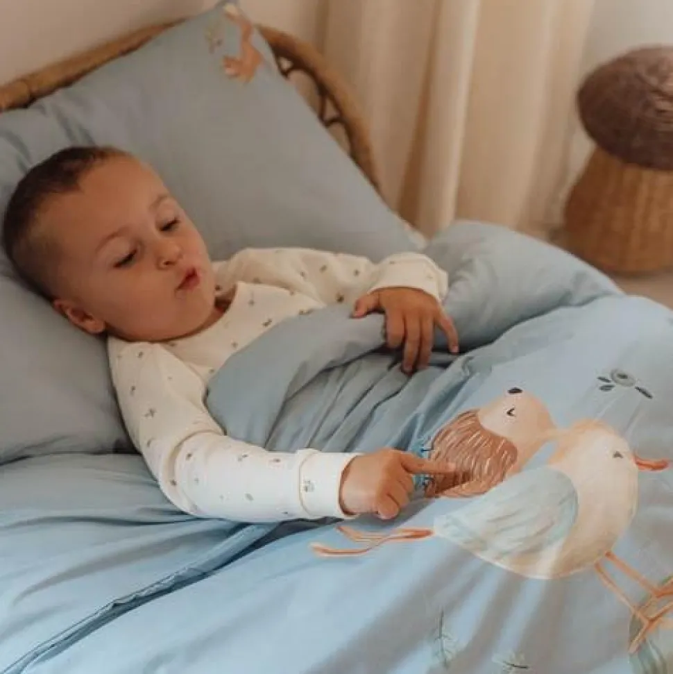 Ledikant dekbedovertrek - Blauw - Forest Friends