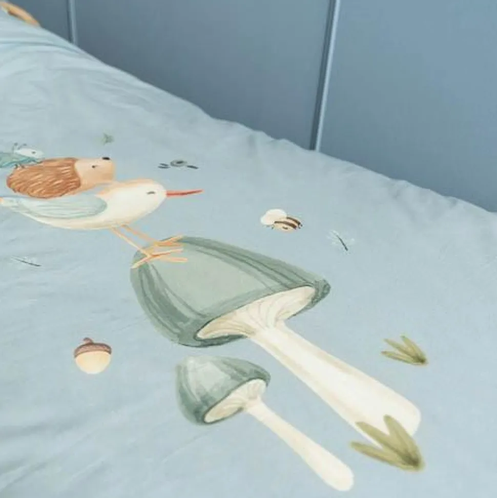 Ledikant dekbedovertrek - Blauw - Forest Friends