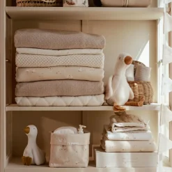 Ledikant deken - Fleece - Beige - Newborn Naturals - Little Goose