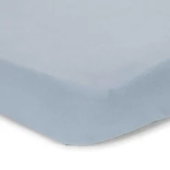 Ledikant hoeslaken - Blauw - Essentials