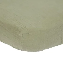 Ledikant hoeslaken - Groen - Little Farm