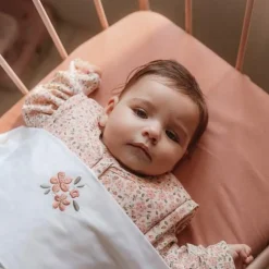 Ledikant hoeslaken - Roze - Essentials