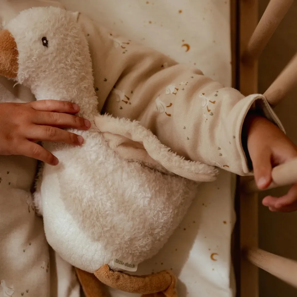 Ledikant hoeslaken - Wit - Newborn Naturals - Little Goose