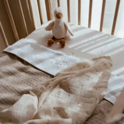 Ledikant hoeslaken - Wit - Newborn Naturals - Little Goose