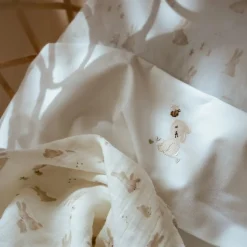 Ledikantlaken - Wit - Newborn Naturals - Baby Bunny