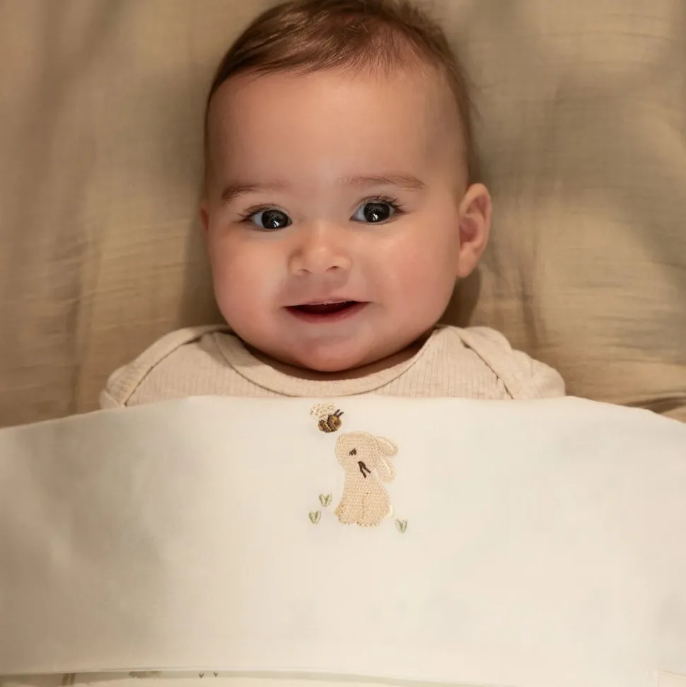 Ledikantlaken - Wit - Newborn Naturals - Baby Bunny