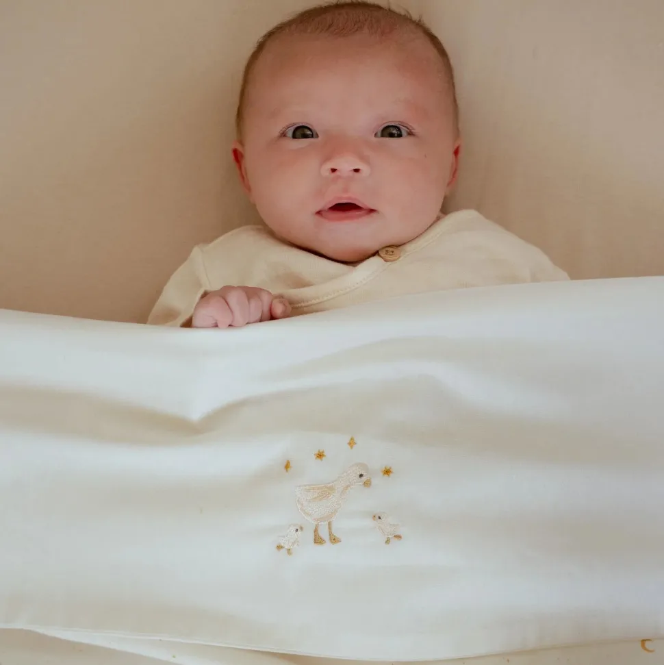 Ledikantlaken - Wit - Newborn Naturals - Little Goose