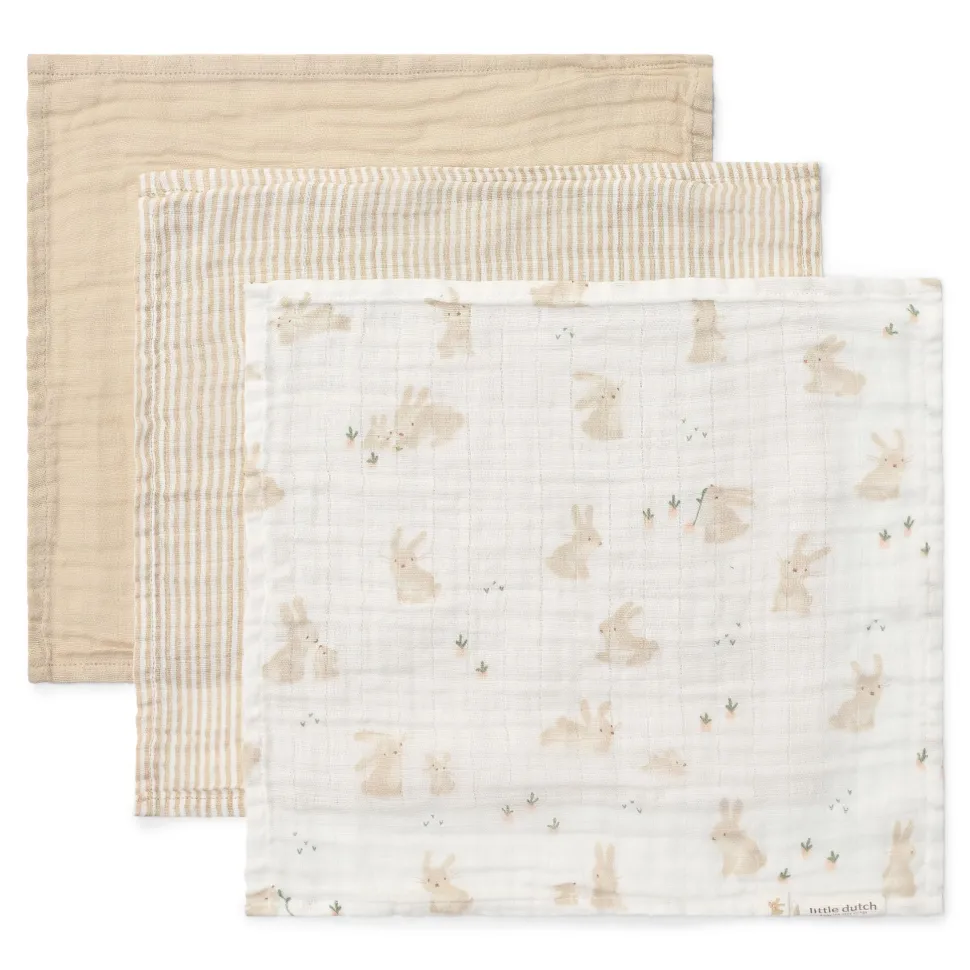 Monddoekjes set - Wit - Newborn Naturals - Baby Bunny