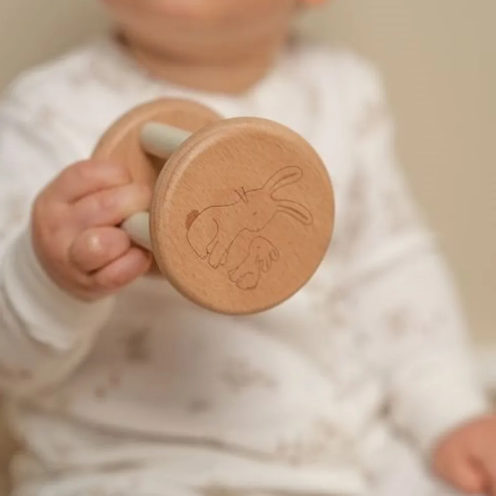 Rammelaar roller - Beige - Baby Bunny