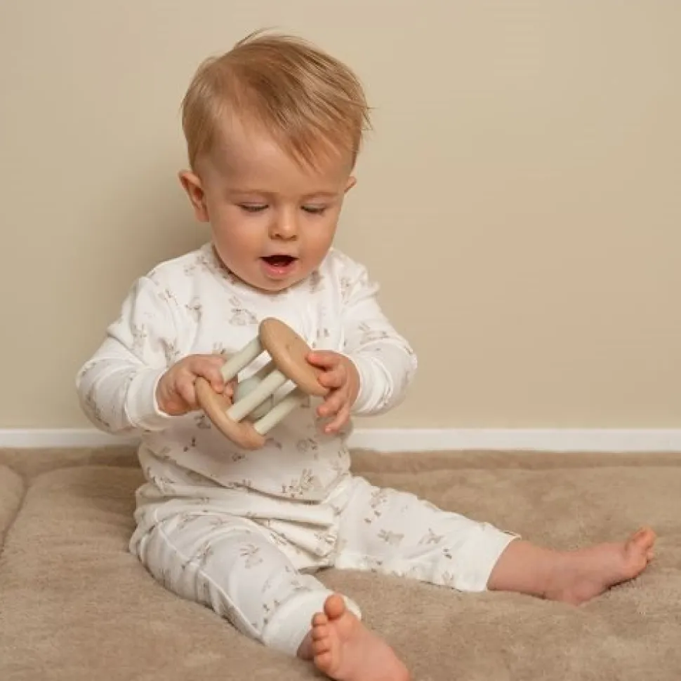 Rammelaar roller - Beige - Baby Bunny