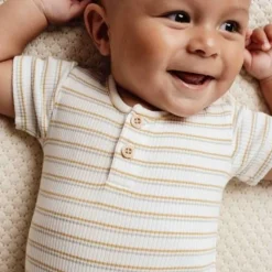 Romper korte mouw - Meerkleurig - Little Farm - Streep