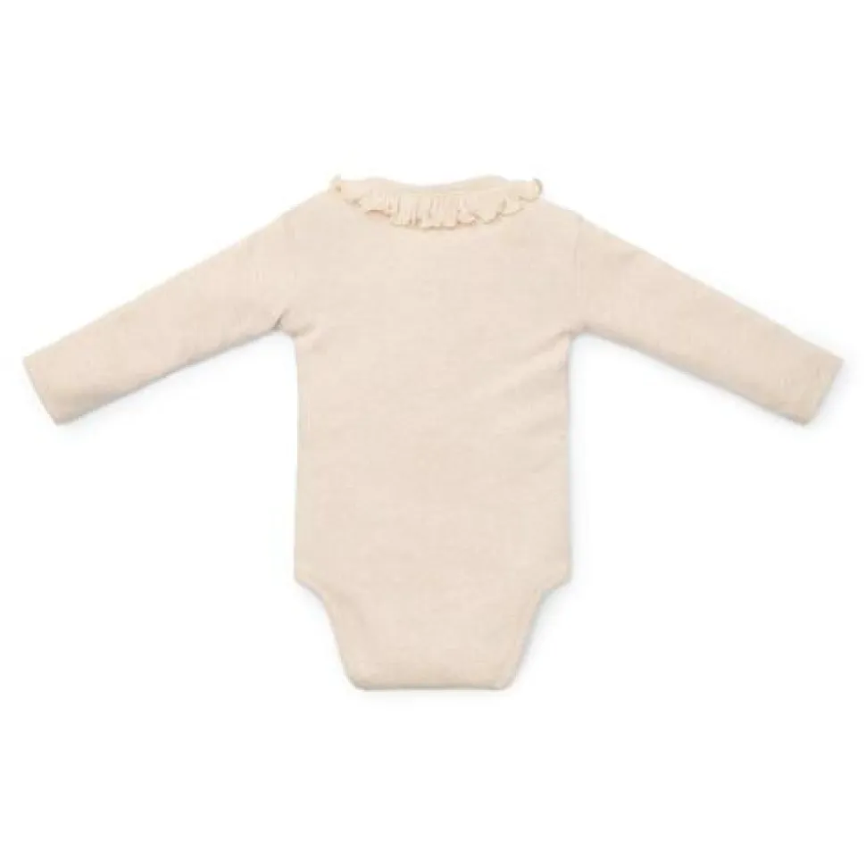 Romper lange mouw - Zand - Little Farm - Opdruk