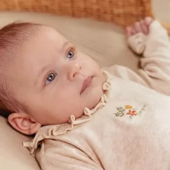 Romper lange mouw - Zand - Little Farm - Opdruk