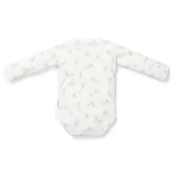 Romper overslag lange mouw - Wit - Newborn Naturals - Baby Bunny