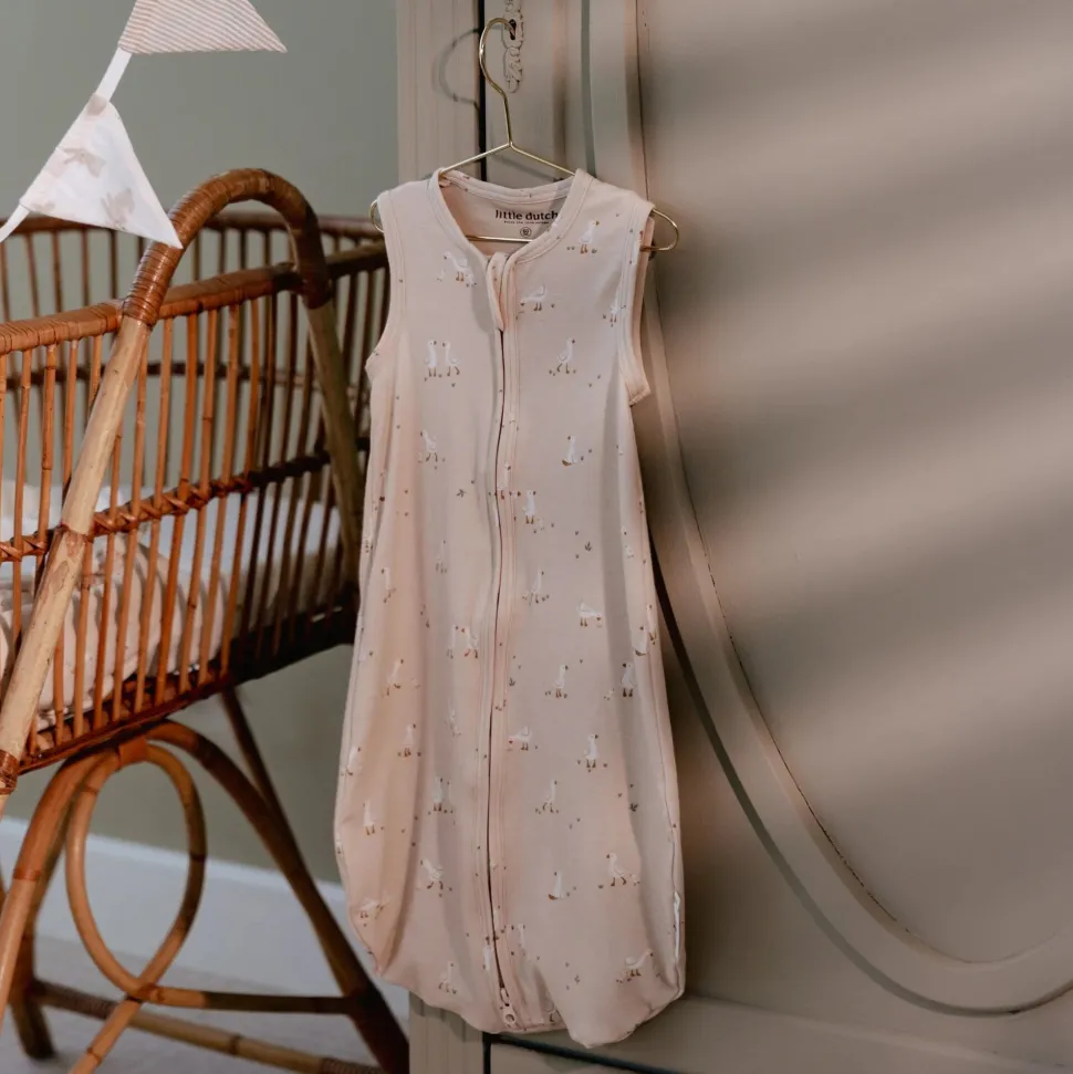 Slaapzak zomer – Beige – Maat 70 cm – Newborn Naturals – Little Goose