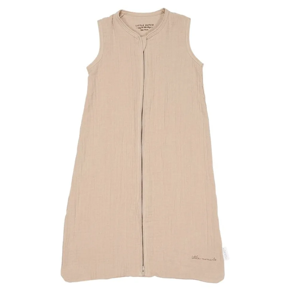 Slaapzak zomer hydrofiel 70 cm Beige