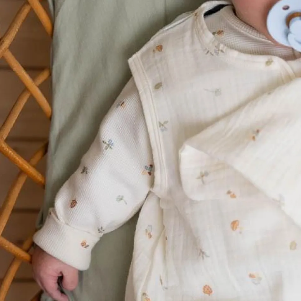 Slaapzak zomer hydrofiel 110 cm - Wit - Maat 110 cm - Forest Friends - Forest Treasures