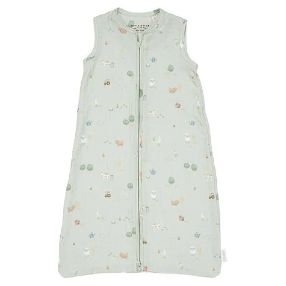 Slaapzak zomer hydrofiel 70 cm - Groen - Little Farm