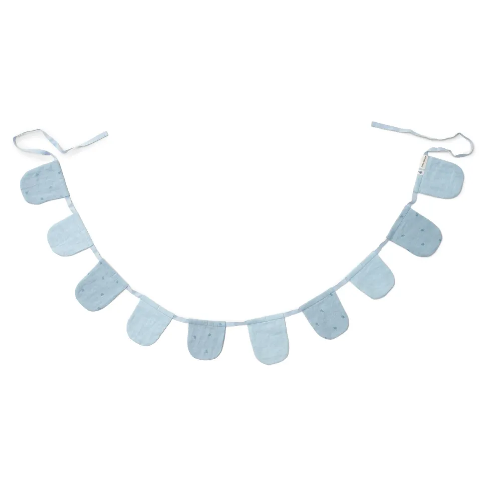 Slinger met vlaggetjes - Blauw- Essentials