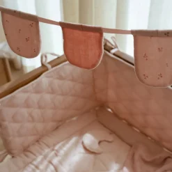 Slinger met vlaggetjes - Roze - Essentials