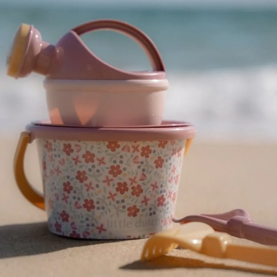 Strandset Pink Flowers set van 5