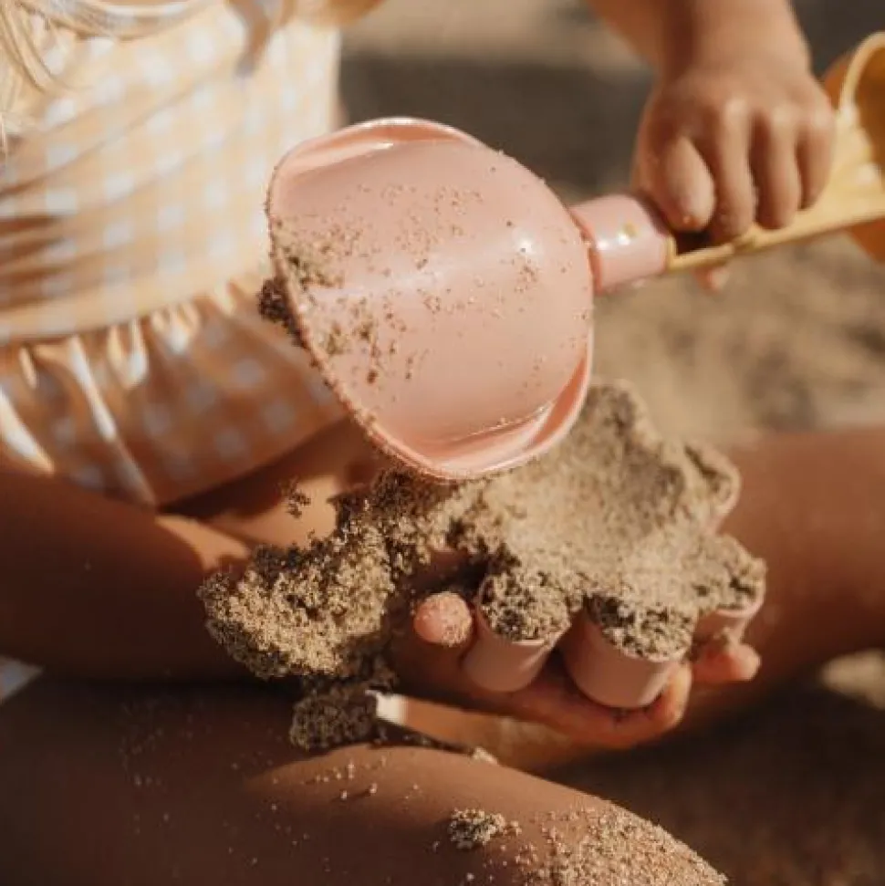 Strandset schepje en zandvormen Flowers & Butterflies