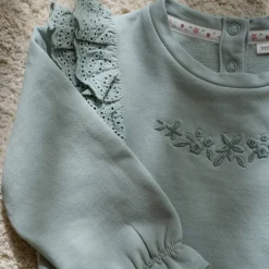 Sweater - Ruches -  Groen - Fairy Garden