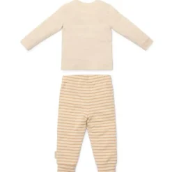 Tweedelige pyjama - Zand - Gestreept