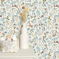 Vliesbehang - Meerkleurig - Forest Friends - Forest Wonders