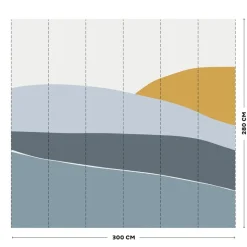 Vliesbehang Horizon Blue