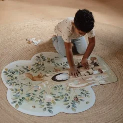 Vloerpuzzel - Blauw - Forest Friends