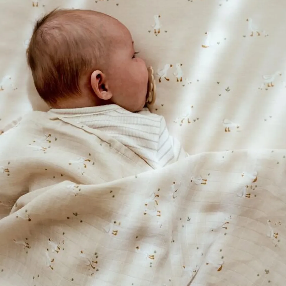 Wiegdeken - Beige - Little Goose - Moon & Stars