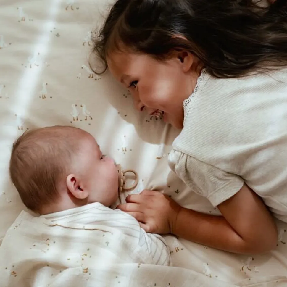 Wiegdeken - Beige - Little Goose - Moon & Stars