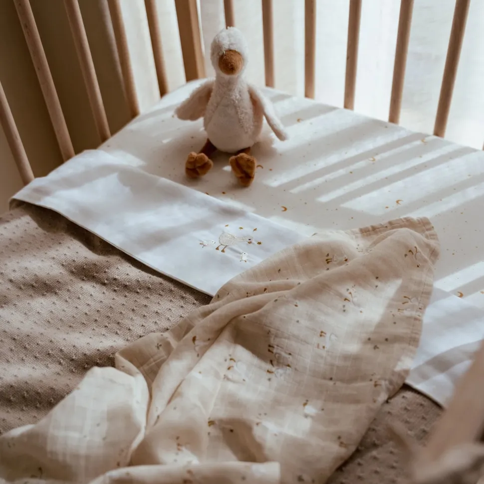 Wieglaken - Wit - Newborn Naturals - Little Goose