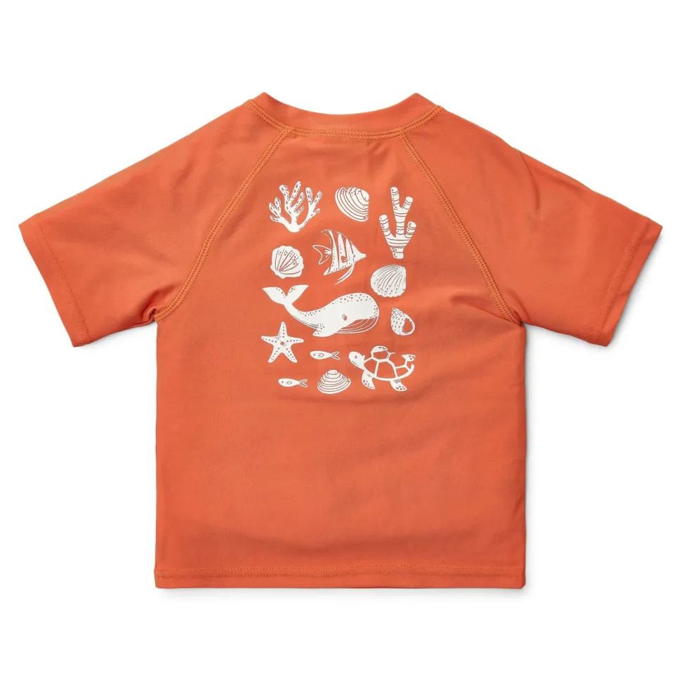 Zwemshirt korte mouw - Rood - Sea Life