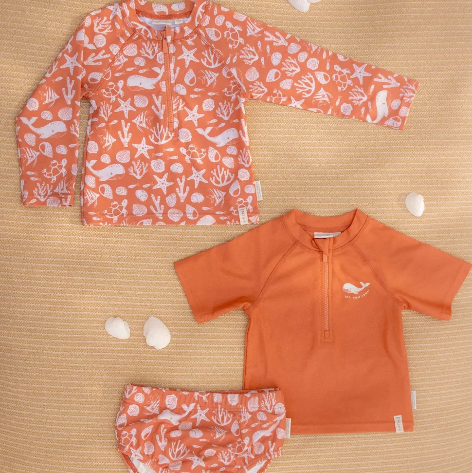 Zwemshirt korte mouw - Rood - Sea Life